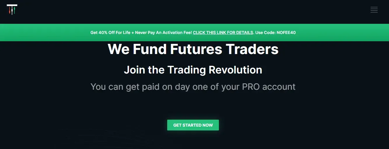 Take Profit Trader homepage