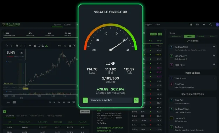 Blackbox volatility indicator